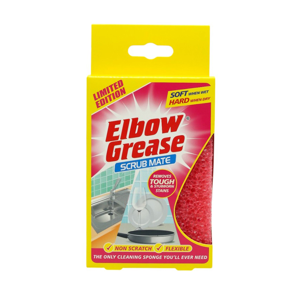 Універсальна губка-скрабер Elbow Grease Scrub Mate рожева, 1 шт